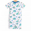 Summer Saurus Bamboo Pajama Short Set, Green
