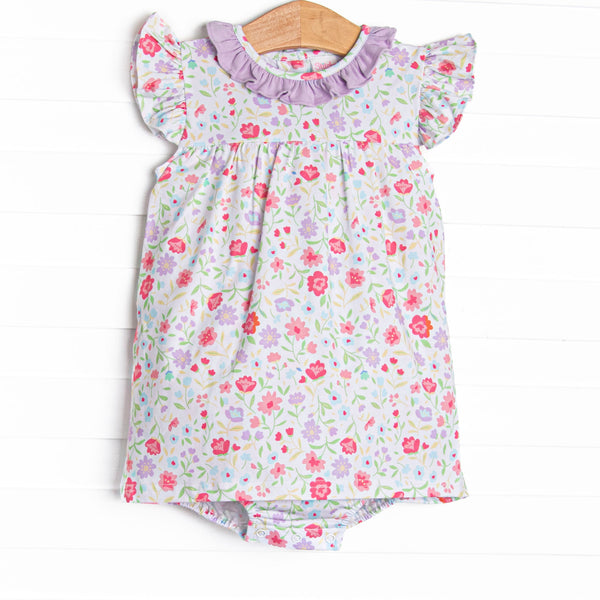 Floral Party Skirted Bubble, Purple