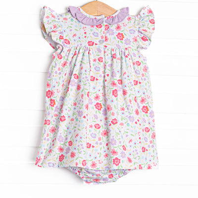 Floral Party Skirted Bubble, Purple