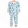 Patio Petals Bamboo Pajama Set, Green