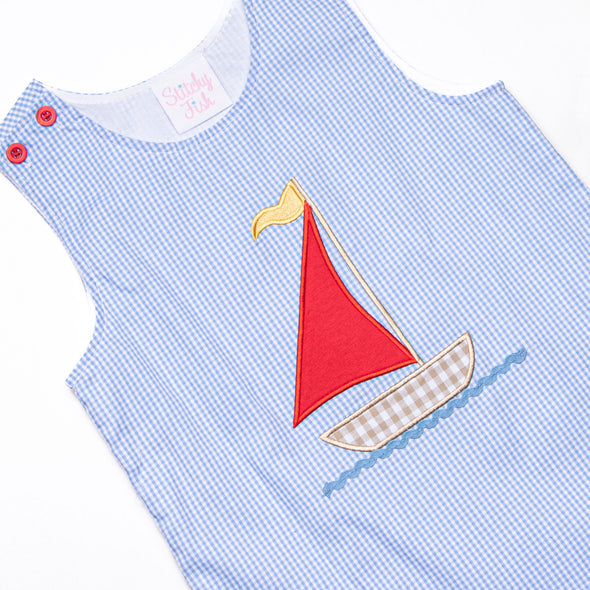Nautical Navigator Applique Jon Jon, Blue