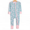 Patio Petals Bamboo Zippy Pajama, Green