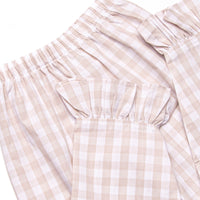 Plentiful Pumpkins Smocked Ruffle Pant Set, Brown