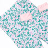 Patio Petals Bamboo Pajama Set, Green