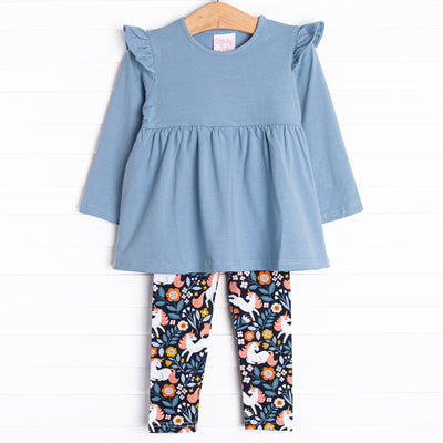 Unicorn Utopia Legging Set, Blue