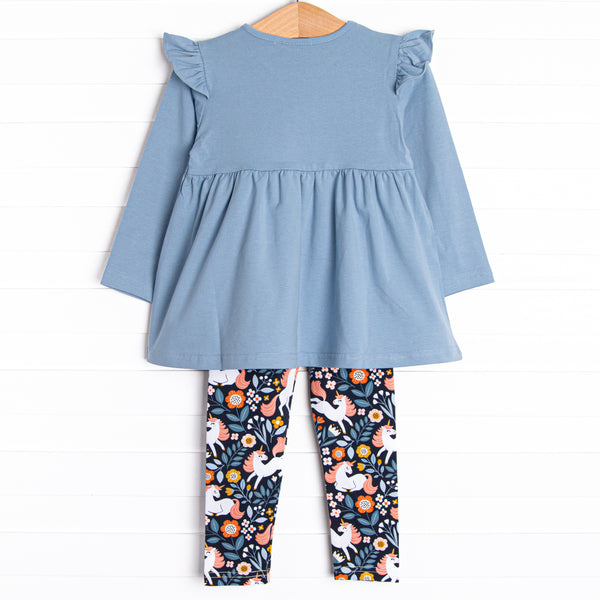 Unicorn Utopia Legging Set, Blue