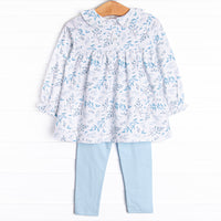 Emily Legging Set, Blue
