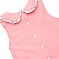 Vines in Venice Ruffle Short Set, Pink