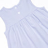 Elle Ruffle Dress, Pink and Periwinkle Stripe