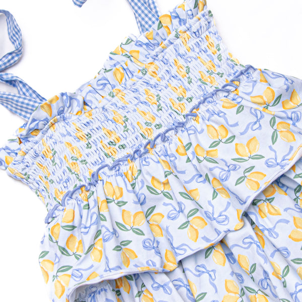 Lemon Grove Tiered Dress, Blue