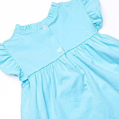 Grace Short Set, Aqua Stripe