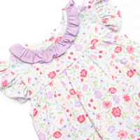 Floral Party Skirted Bubble, Purple