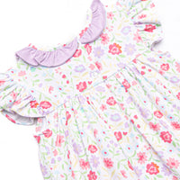 Floral Party Skirted Bubble, Purple