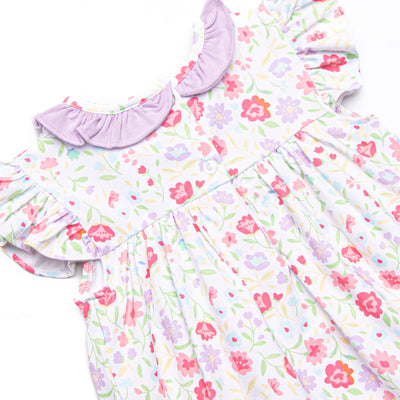 Floral Party Skirted Bubble, Purple