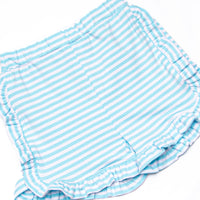 Grace Short Set, Aqua Stripe