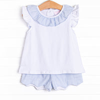 Beauty in Blue Short Set, Blue