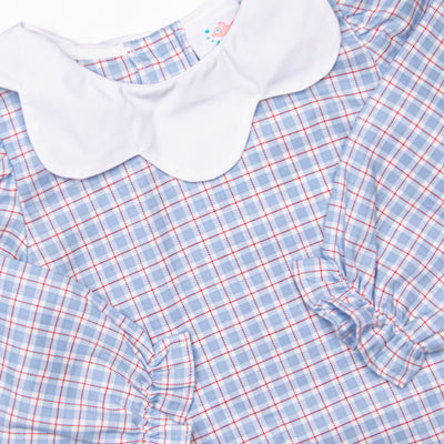 River Bib Dress, Blue