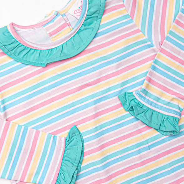 Jumping for Joy Ruffle Pant Set, Green