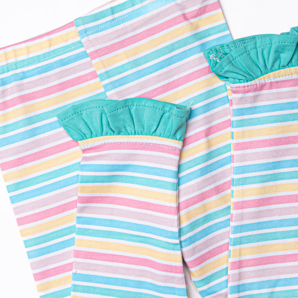 Jumping for Joy Ruffle Pant Set, Green