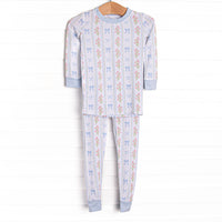 Delicate Details Bamboo Pajama Set, Blue