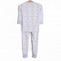 Delicate Details Bamboo Pajama Set, Blue