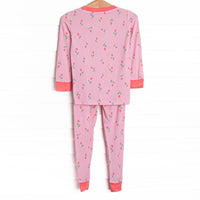 Recital Roses Bamboo Pajama Set, Pink
