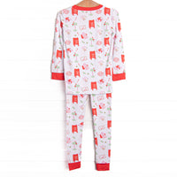 Letters to Santa Bamboo Pajama Set, Red