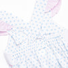 Seahorse Somersaults Smocked Dress, Blue