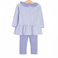 Nicole Legging Set, Periwinkle Stripe
