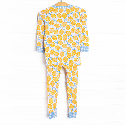 Lakeside Lemonade Bamboo Pajama Set, Yellow