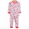 Pink Christmas Bamboo Pajama Set, Pink