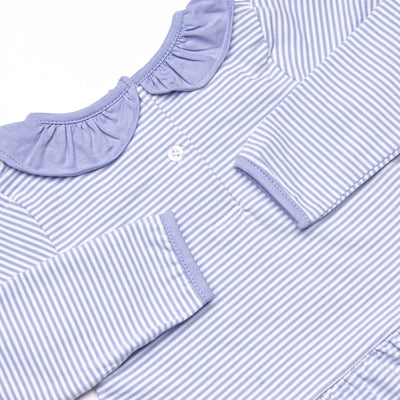 Nicole Legging Set, Periwinkle Stripe