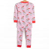 Pink Christmas Bamboo Pajama Set, Pink