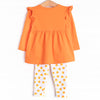 Fall Treats Legging Set, Orange