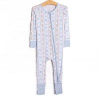 Delicate Details Bamboo Zippy Pajama, Blue