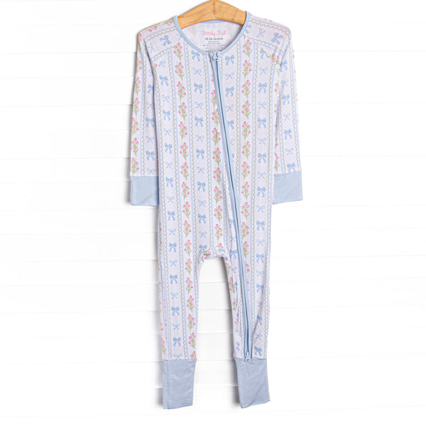 Delicate Details Bamboo Zippy Pajama, Blue