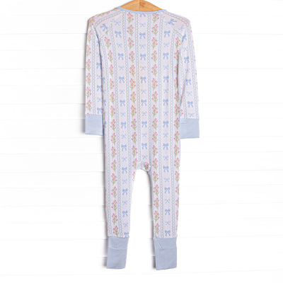 Delicate Details Bamboo Zippy Pajama, Blue