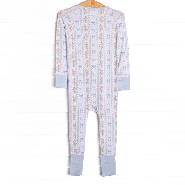 Delicate Details Bamboo Zippy Pajama, Blue