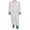 Happy Paw-lidays Bamboo Zippy Pajama, Green