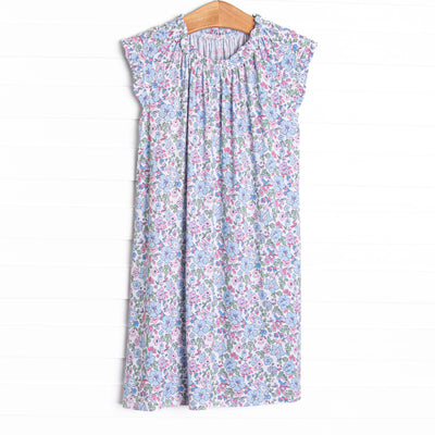 By the Bay Blooms Bamboo Night Gown, Blue
