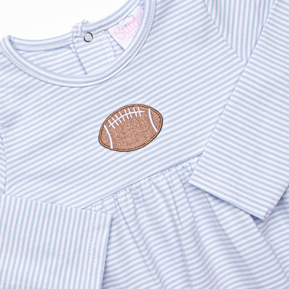 Friday Night Lights Embroidered Bubble, Blue