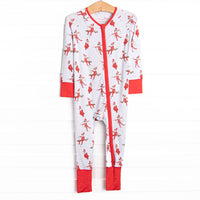 Prank Time Pal Bamboo Zippy Pajama, Red