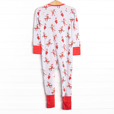 Prank Time Pal Bamboo Zippy Pajama, Red