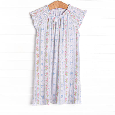 Delicate Details Bamboo Night Gown, Blue