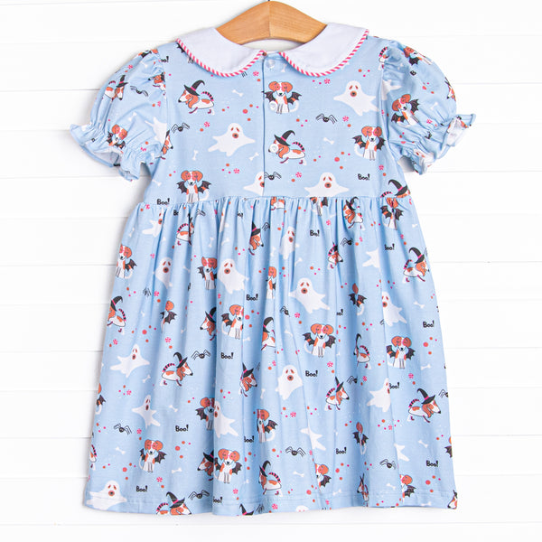 Boos and Barks Dress, Blue