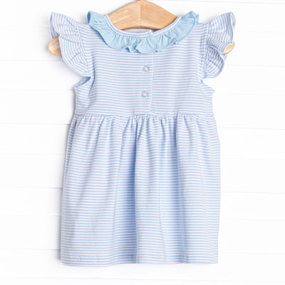 Fintastic Friend Applique Dress, Blue