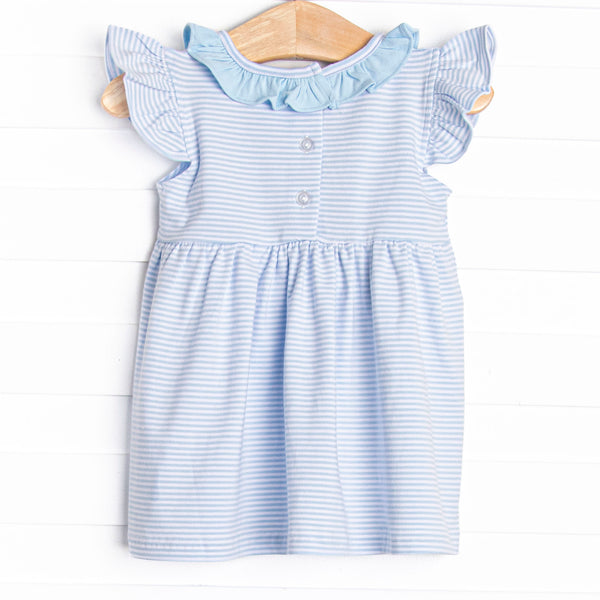 Fintastic Friend Applique Dress, Blue