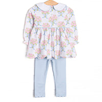 Wrapped in Roses Legging Set, Pink