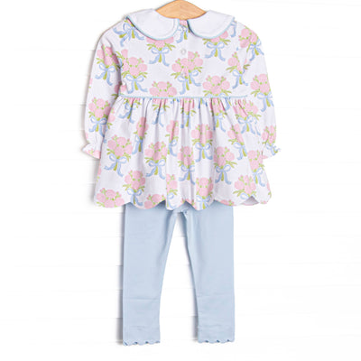 Wrapped in Roses Legging Set, Pink
