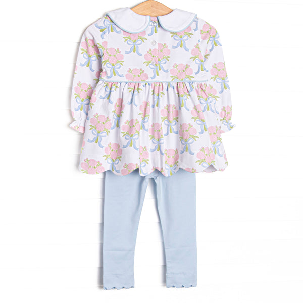 Wrapped in Roses Legging Set, Pink